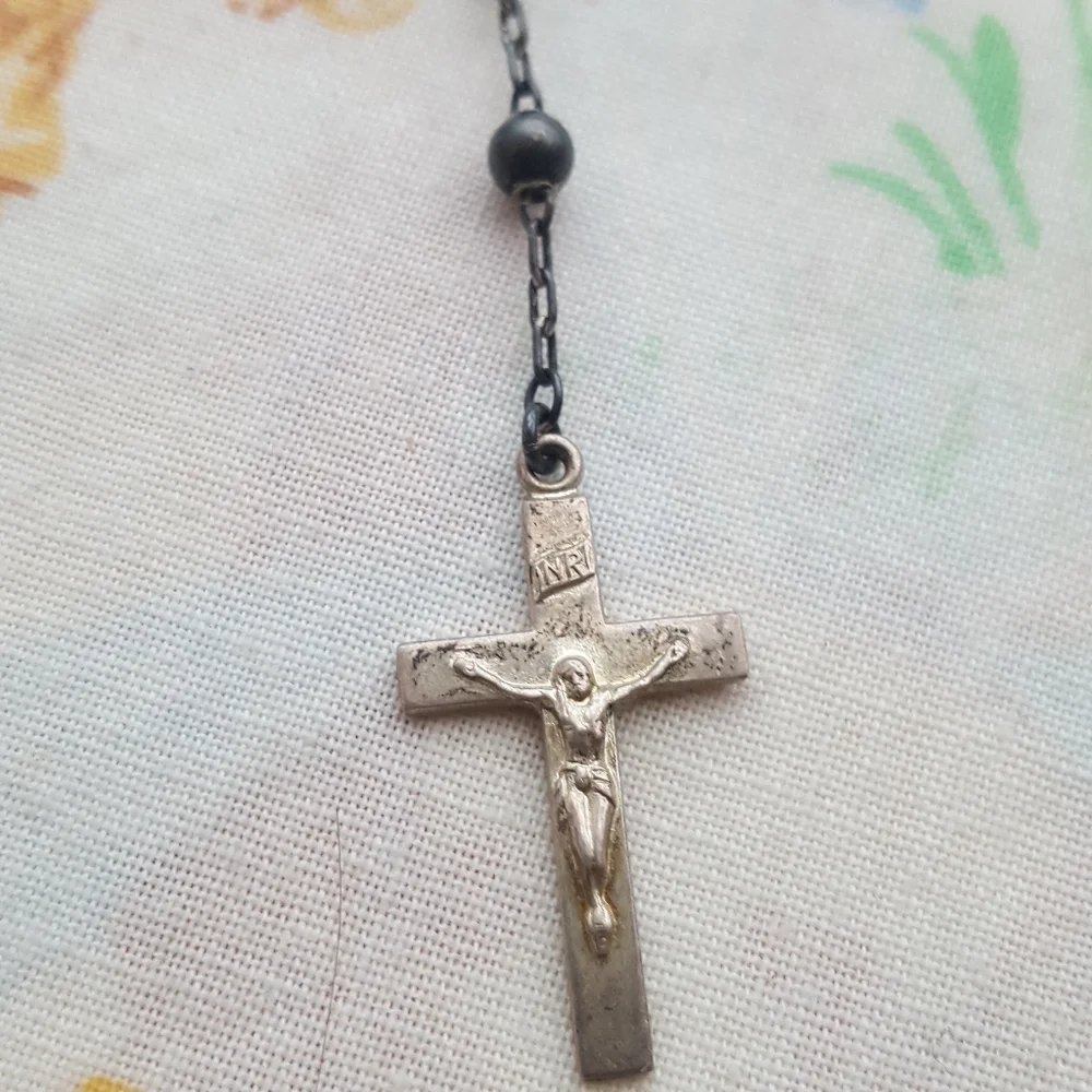 🌙Vintage Sterling Baby Rosary 🌹